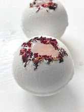 Load image into Gallery viewer, Rose Quartz &amp; Rose Bath Bombs
