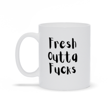 Load image into Gallery viewer, Fresh Outta Fucks Coffee Mug

