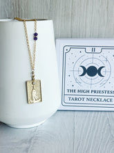 Load image into Gallery viewer, High Priestess Tarot Card Necklace

