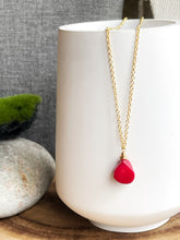 Load image into Gallery viewer, Coral Drop Necklace
