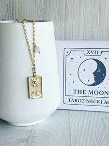 The Moon Tarot Card Necklace