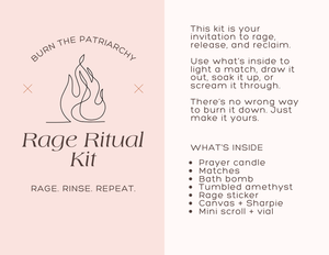 Rage Ritual Kit - Burn the Patriarchy