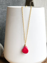 Load image into Gallery viewer, Coral Drop Necklace
