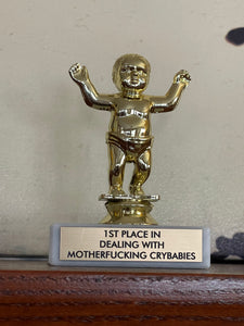 1st Place in Dealing with Mf*cking Crybabies Trophy