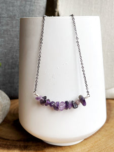 Amethyst Chip Necklace