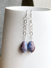 Load image into Gallery viewer, Glass swirl earrings

