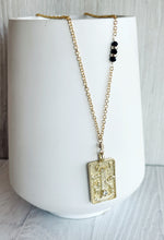 Load image into Gallery viewer, The Tower Tarot Card Necklace
