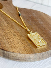 Load image into Gallery viewer, The Tower Tarot Card Necklace
