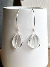 Load image into Gallery viewer, Curved Crystal Quartz Earrings

