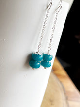 Load image into Gallery viewer, Stacked Apatite Chain Earrings
