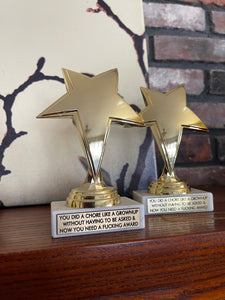 You Did A Chore Trophy