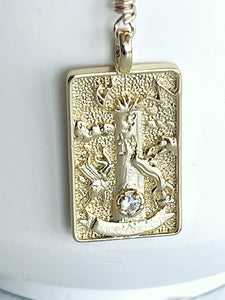 The Tower Tarot Card Necklace
