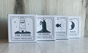 High Priestess Tarot Card Necklace