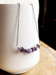 Amethyst Chip Necklace