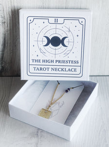 High Priestess Tarot Card Necklace