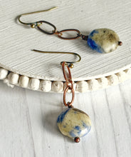 Load image into Gallery viewer, Sodalite Copper Earrings
