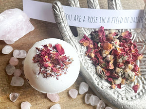Love Bombs - Bath Bombs with a Special Note & Gemstone
