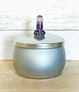 Penis Gemstone Stash Jar - Organic Soy Wax Candle