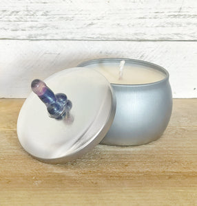 Penis Gemstone Stash Jar - Organic Soy Wax Candle