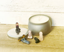 Load image into Gallery viewer, Penis Gemstone Stash Jar - Organic Soy Wax Candle
