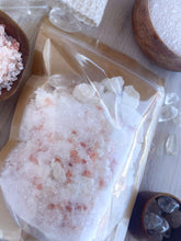 Load image into Gallery viewer, Quartz &amp; Pink Himalayan Sea Salt Crumbled Bath Bomb Bath Soak
