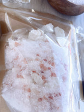 Load image into Gallery viewer, Quartz &amp; Pink Himalayan Sea Salt Crumbled Bath Bomb Bath Soak
