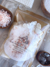 Load image into Gallery viewer, Quartz &amp; Pink Himalayan Sea Salt Crumbled Bath Bomb Bath Soak
