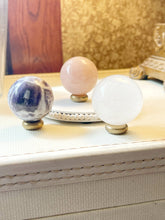 Load image into Gallery viewer, Crystal Ball + Stand - Clear Quartz, Amethyst, Labradorite, and Rose Quartz
