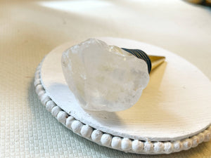Beauty of Nature Stone Wine Stopper - White Quartz