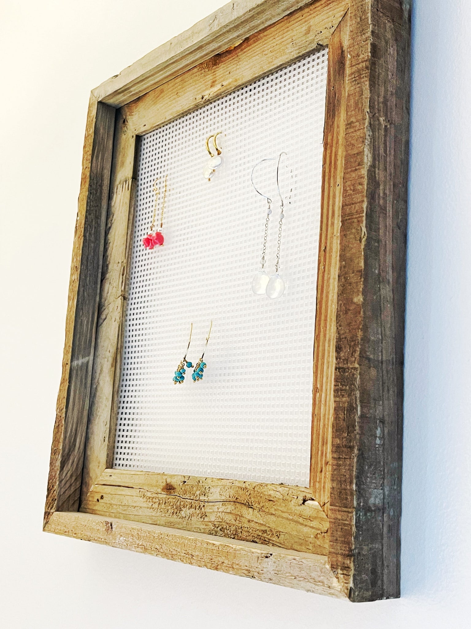 Barn Wood Earring Holder 