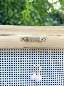 Barn Wood Frame Earring Display