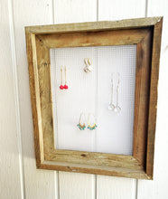 Load image into Gallery viewer, Barn Wood Frame Earring Display
