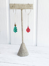 Load image into Gallery viewer, Festive Glass Christmas Earrings
