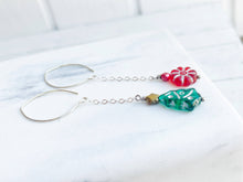 Load image into Gallery viewer, Festive Glass Christmas Earrings
