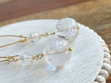 Load image into Gallery viewer, Winter Snowflake Glass Earrings
