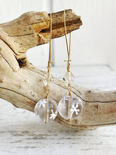 Load image into Gallery viewer, Winter Snowflake Glass Earrings
