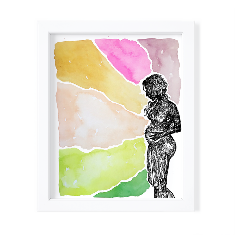 Pregnancy Mood - 8x10 Fine Art Print