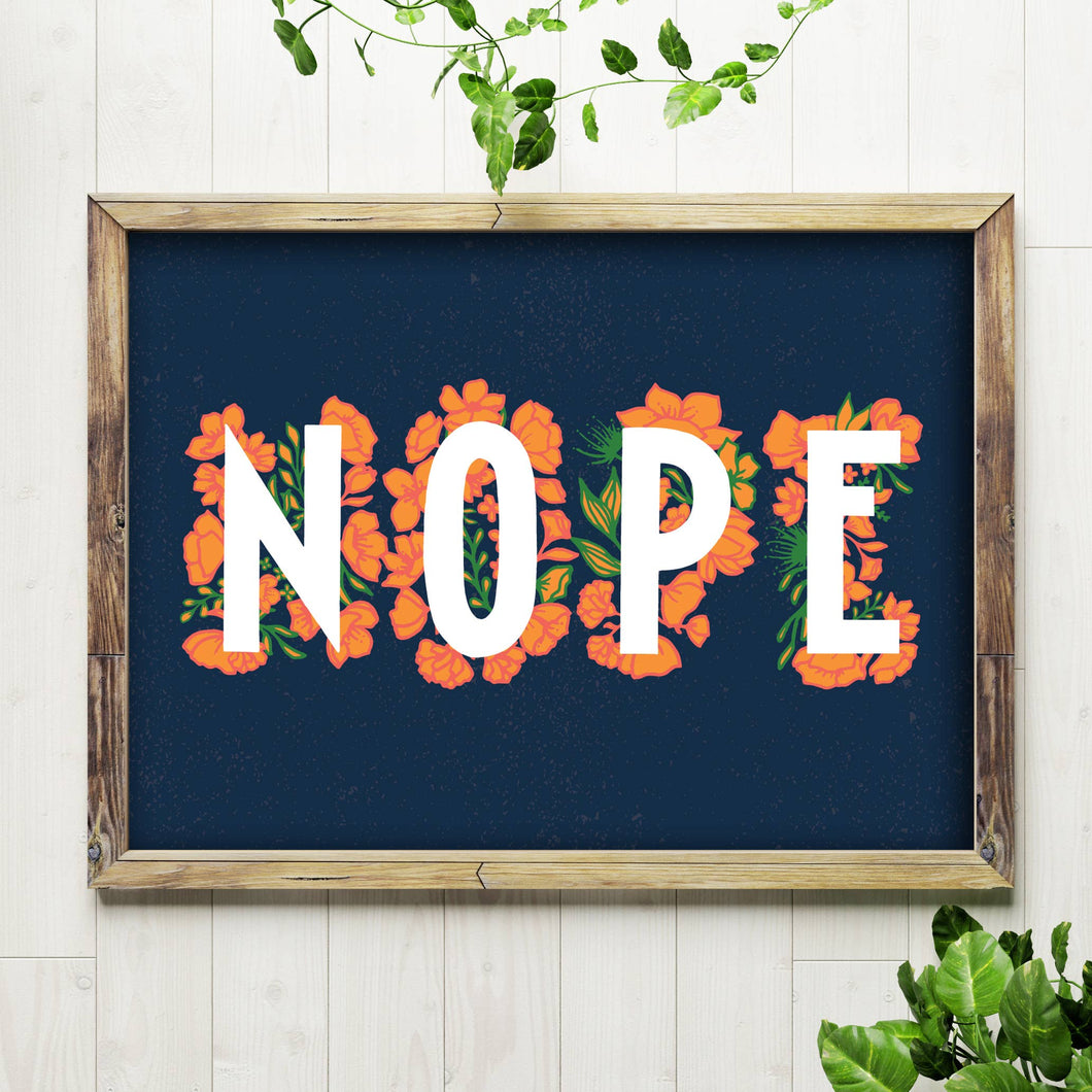 NOPE -  8x10 Art Print