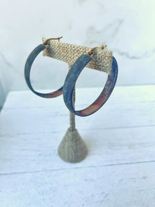 Rust Hoop Earrings