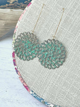 Load image into Gallery viewer, Mental Load is Heavy Lifting Earrings - Verdigris
