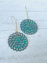 Load image into Gallery viewer, Mental Load is Heavy Lifting Earrings - Verdigris
