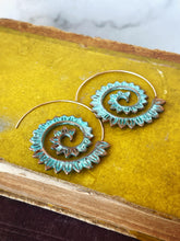 Load image into Gallery viewer, I’m Asking You To Do A Load Of Laundry Not Climb Everest Earrings - Verdigris
