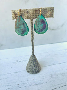Funny I Just Said To Do That But It Sounds Better When You Say It Earrings - Verdigris