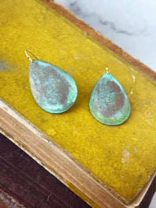 Funny I Just Said To Do That But It Sounds Better When You Say It Earrings - Verdigris