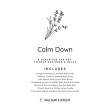 Load image into Gallery viewer, Calm Down Gemstone Spa Set - Regular or Personalized
