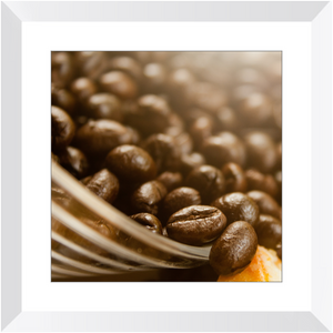Coffee Beans in Natural Light Framed Prints