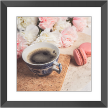 Load image into Gallery viewer, Coffee and Macarons Framed Prints
