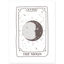 Load image into Gallery viewer, The Moon Tarot Card Kiss Cut Sticker
