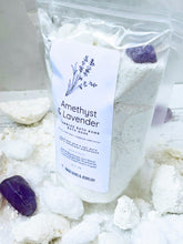 Load image into Gallery viewer, Amethyst &amp; Lavender Crumbled Bath Bomb Bath Soak
