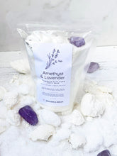 Load image into Gallery viewer, Amethyst &amp; Lavender Crumbled Bath Bomb Bath Soak
